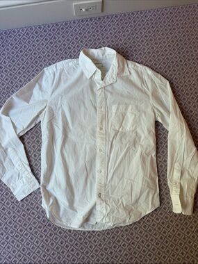 Classic White Long-Sleeve Button-Up Shirt - JCrew